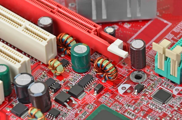 Computer motherboard, DOF — Stock Photo, Image