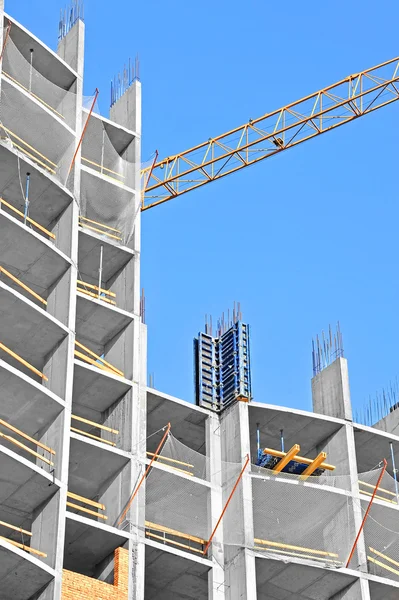 Crane and construction site — Stock Photo, Image