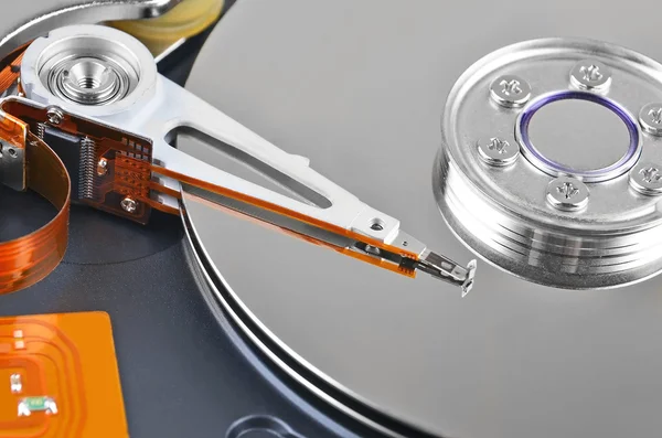 Inside hard disk drive — Stock Photo, Image