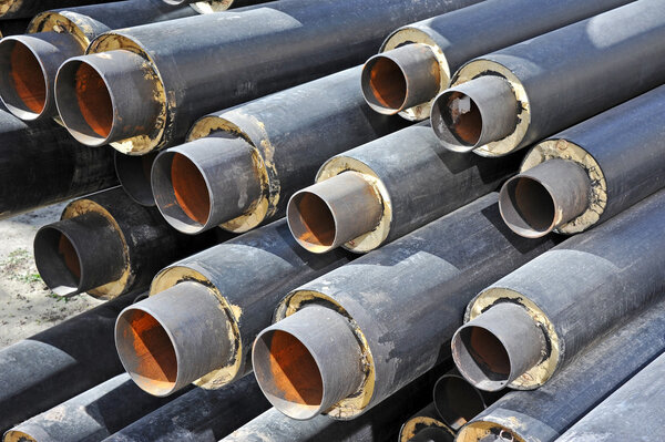 Стальные трубы с теплоизоляцией
