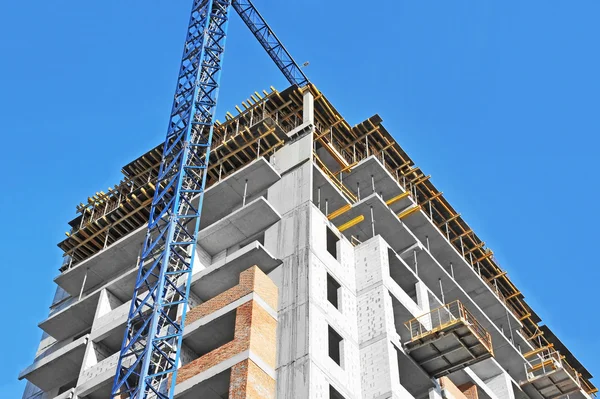 Crane and construction site — Stock Photo, Image