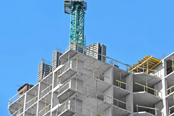 Crane and construction site — Stock Photo, Image