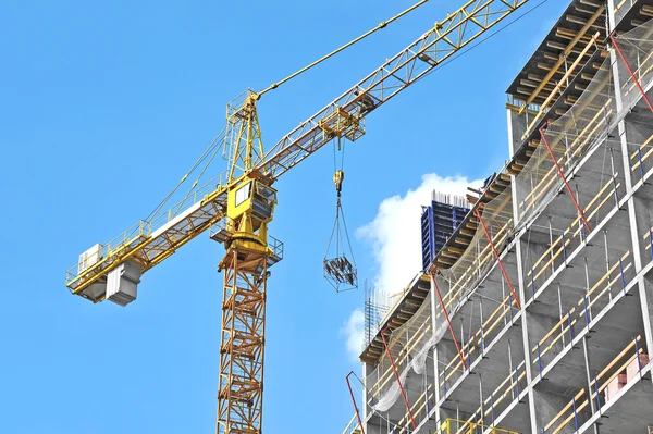 Crane and construction site — Stock Photo, Image