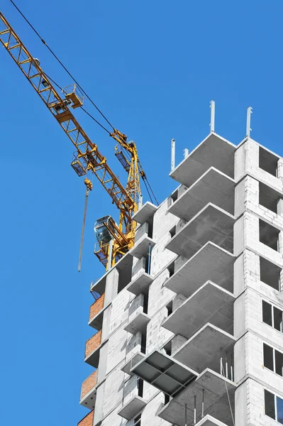 Crane and construction site — Stock Photo, Image