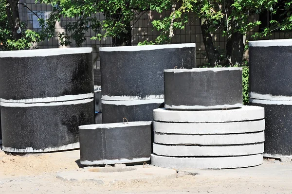 Concrete circle pit — Stock Photo, Image