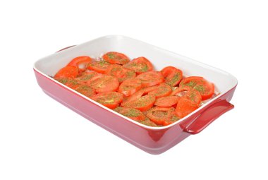 Domates ve form pişirme et