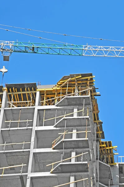 Crane and construction site — Stock Photo, Image