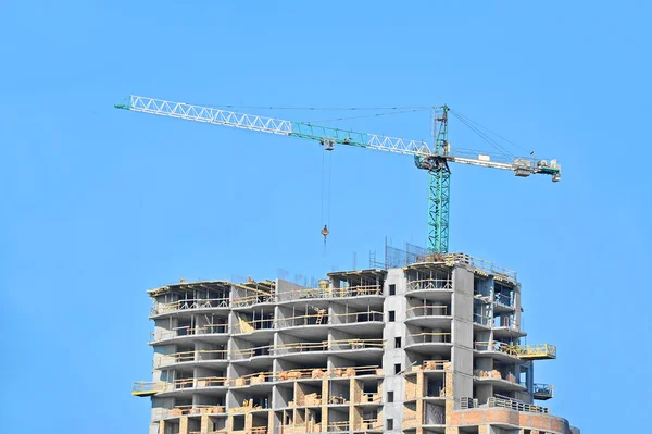 Crane and construction site — Stock Photo, Image