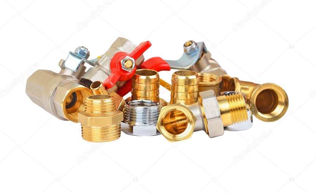 Plumbing fitting and ball valve Stock Photo by ©unkas 83820696