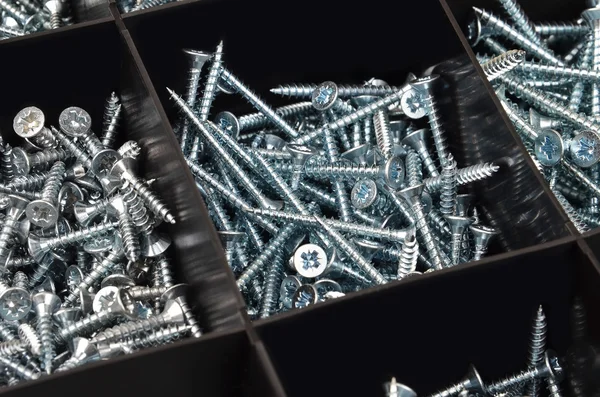 Screw in plastic organizer box — Stock Photo, Image