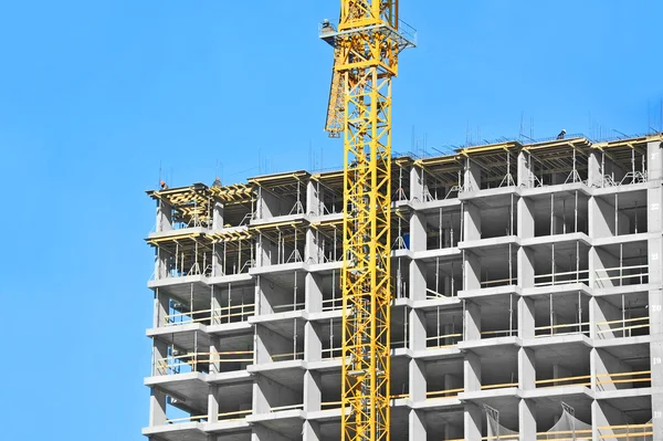 Crane and construction site — Stock Photo, Image