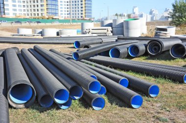 yığılmış pvc boru