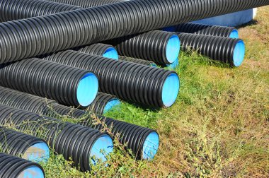 yığılmış pvc boru