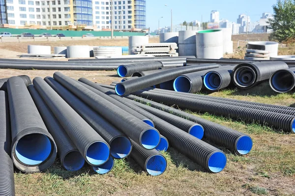 yığılmış pvc boru