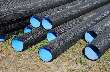 yığılmış pvc boru