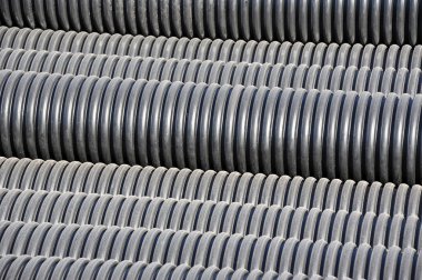 yığılmış pvc boru