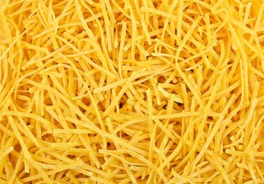 Soyut gıda olarak Tagliolini makarnası