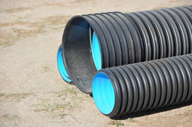 yığılmış pvc boru