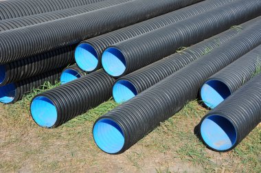yığılmış pvc boru