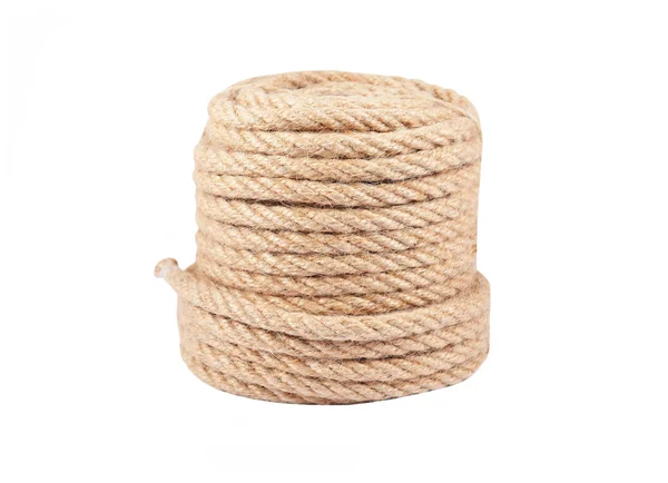 Manila rope on spool — Stock Photo, Image