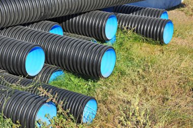 yığılmış pvc boru