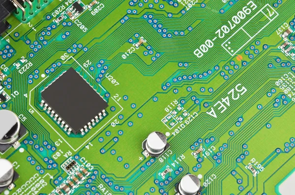 Green circuit board — Stock Photo, Image