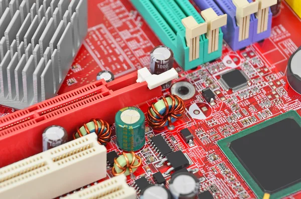 Computer motherboard, DOF — Stock Photo, Image
