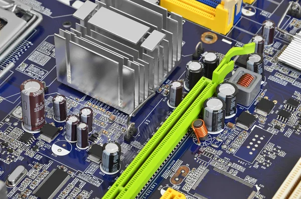 Computer motherboard, DOF — Stock Photo, Image