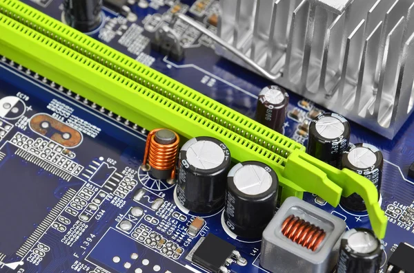 Computer motherboard, DOF — Stock Photo, Image