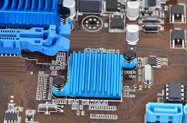 Computer motherboard, DOF — Stock Photo, Image