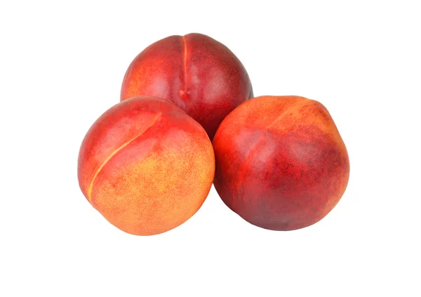 Три персик стиглий — стокове фото
