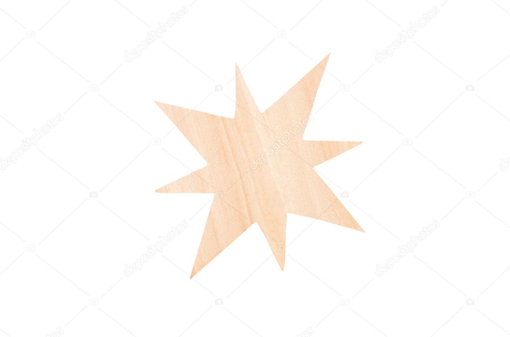 Christmas wooden star