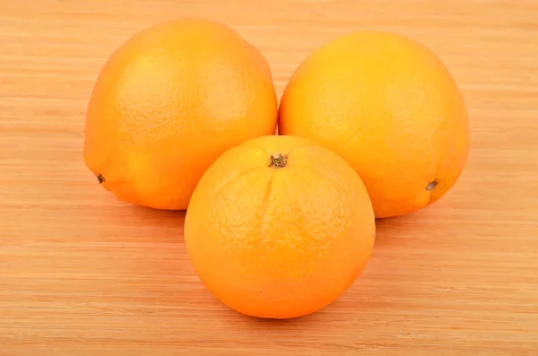 Orange on wooden background — Stock Photo, Image