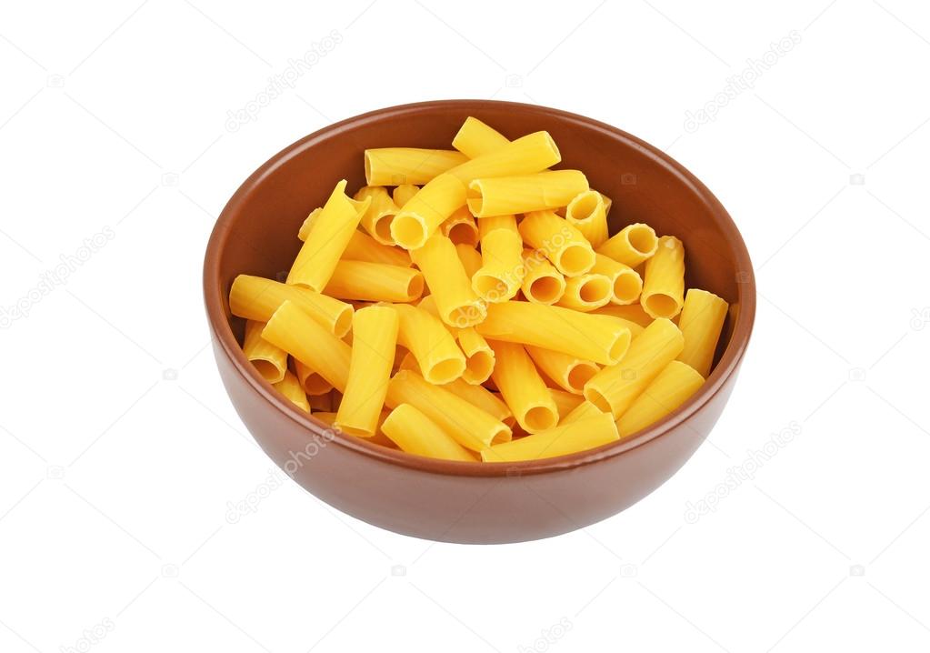 Wholegrain italian pasta in dish