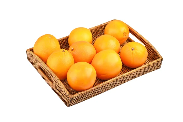 Orange auf weichem Tablett — Stockfoto