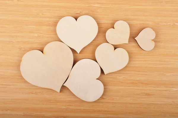 Heart on wooden background — Stock Photo, Image