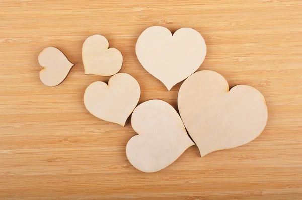 Heart on wooden background — Stock Photo, Image