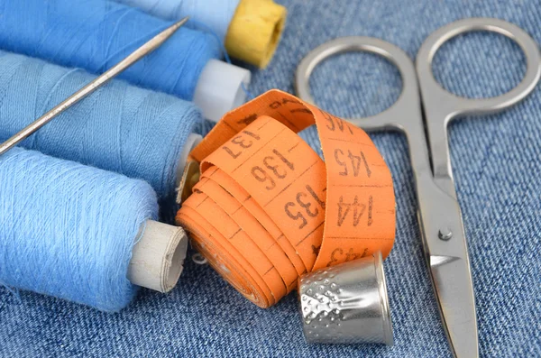 Retro sewing kit — Stock Photo, Image