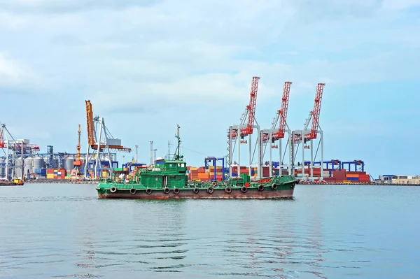 Navio-tanque (tanque de reabastecimento de combustível ) — Fotografia de Stock