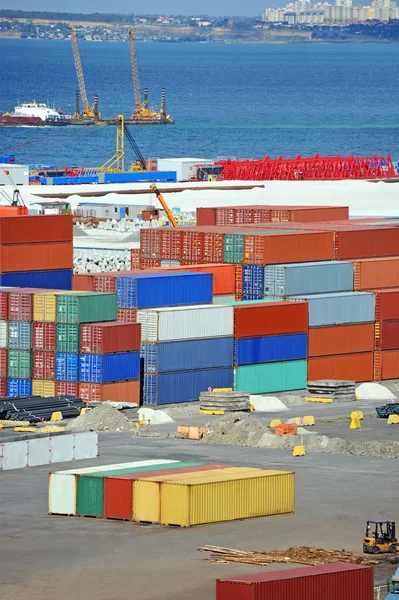 Kargo konteyner liman — Stok fotoğraf
