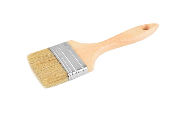 Brosse à peinture en bois — Photo