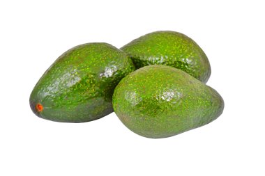 beyaz üzerine avokado