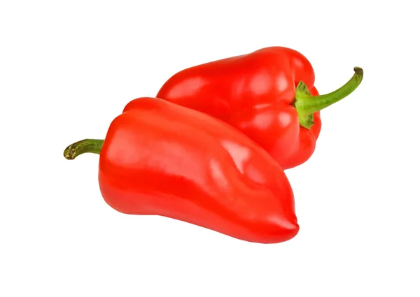 Red pepper on white — Stock Photo, Image