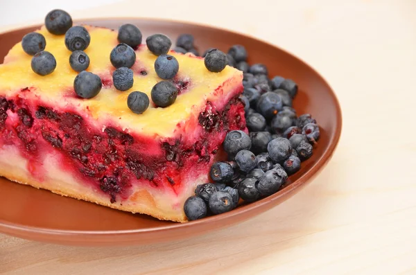 Domácí borůvkový koláč — Stock fotografie