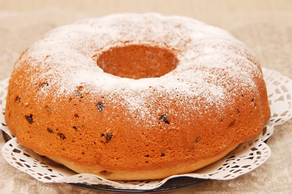 Biscuit cake on napkin — Stock Photo, Image