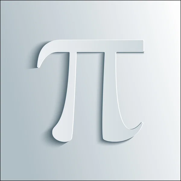 Pi symbol icon. — Stock Vector