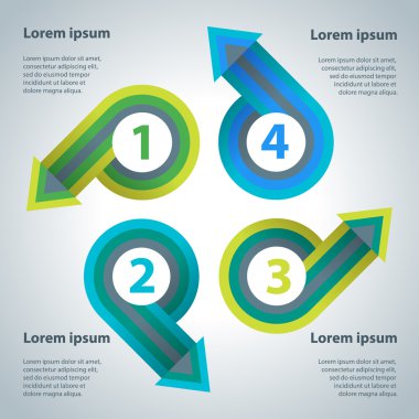 ok infographics şablonu