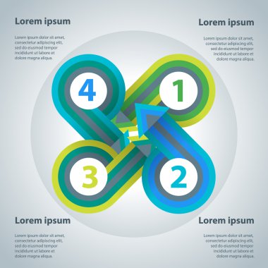 ok infographics şablonu