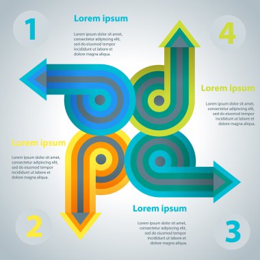 ok infographics şablonu