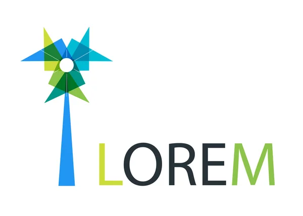 Diseño del logotipo del triángulo de origami multicolor abstracto con elementos de línea delgada . — Vector de stock